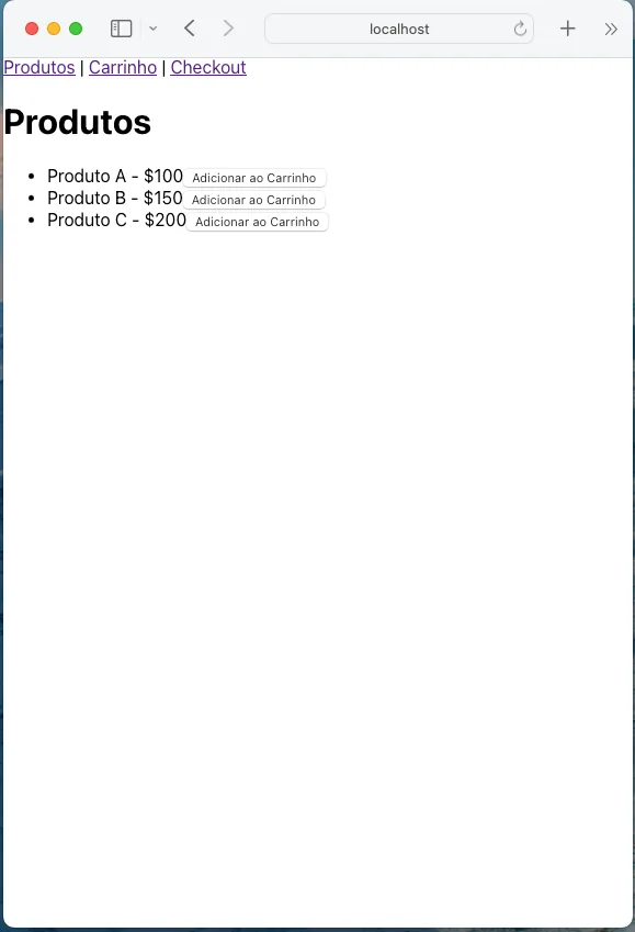 E-commerce frontend